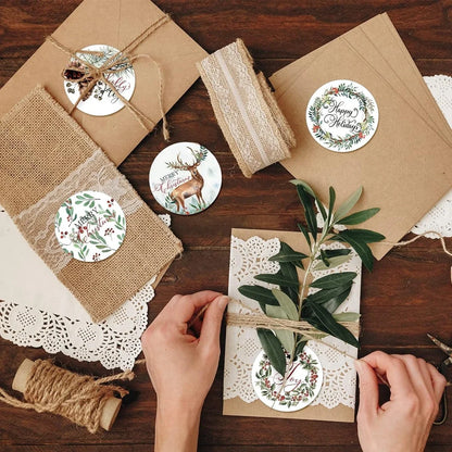 Christmas Stickers for Envelope 500pcs 1inch