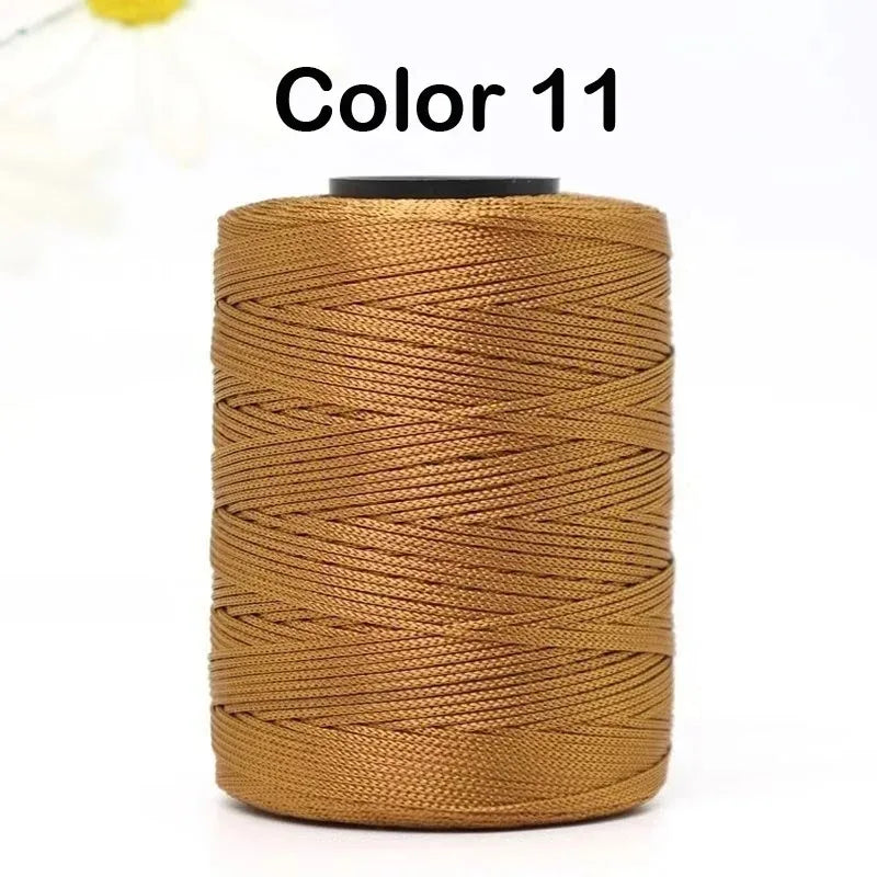 100g/Roll 1mm 230 Meters Ice Silk Summer Crochet Yarn for DIY Knitting Bag Shoes Hat Hollow Polyester Rope Thread Handmade Craft