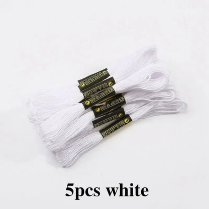 5/8/50/100pcs Mix Colors Embroidery Thread Cotton Sewing Skeins Rainbow Cotton & Silk Embroidery Threads for DIY Bracelet Making