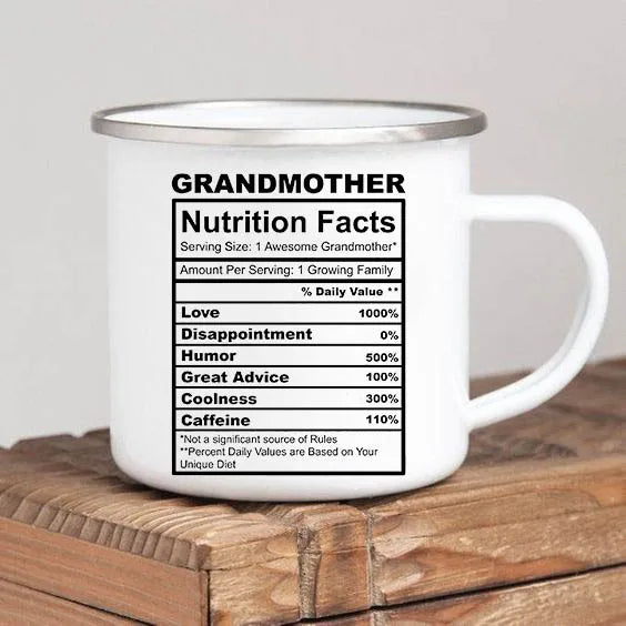 Mothers Day Gift For Grandmother  Worlds Best Grandma coffee mug Grandma drink enamel mugs Granny Grandmother Birthday Gifts