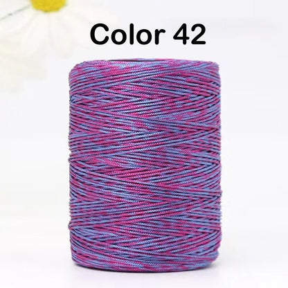 100g/Roll 1mm 230 Meters Ice Silk Summer Crochet Yarn for DIY Knitting Bag Shoes Hat Hollow Polyester Rope Thread Handmade Craft