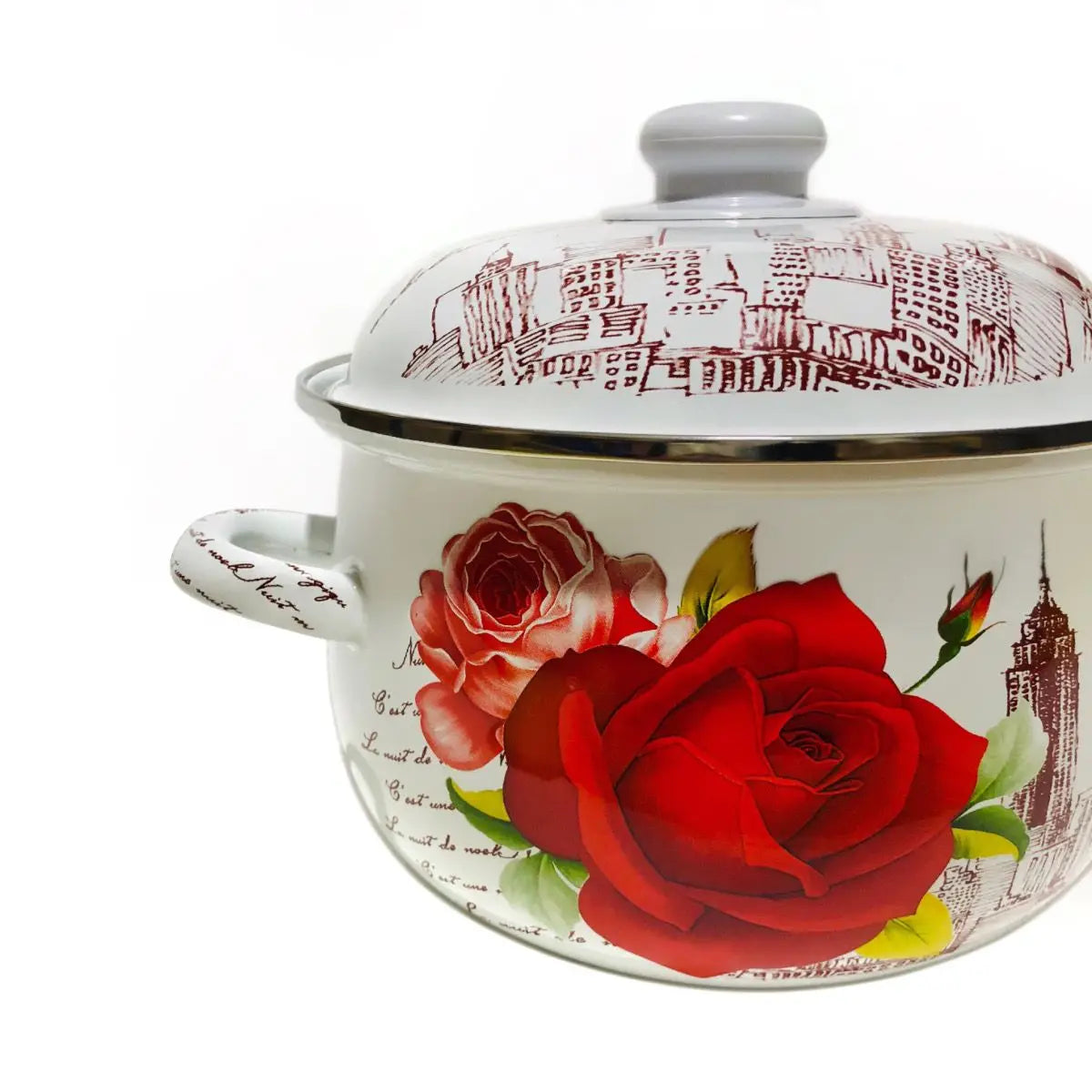 Enamel Pot Stewed Soup Noodles Hot Pot Household Goods Kitchen Cookware Thickened Large Capacity Stock Pot
