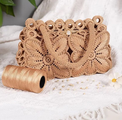 100g/Roll 1mm 230 Meters Ice Silk Summer Crochet Yarn for DIY Knitting Bag Shoes Hat Hollow Polyester Rope Thread Handmade Craft