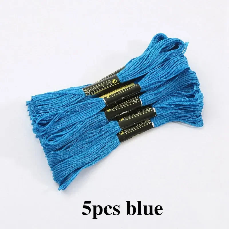 5/8/50/100pcs Mix Colors Embroidery Thread Cotton Sewing Skeins Rainbow Cotton & Silk Embroidery Threads for DIY Bracelet Making