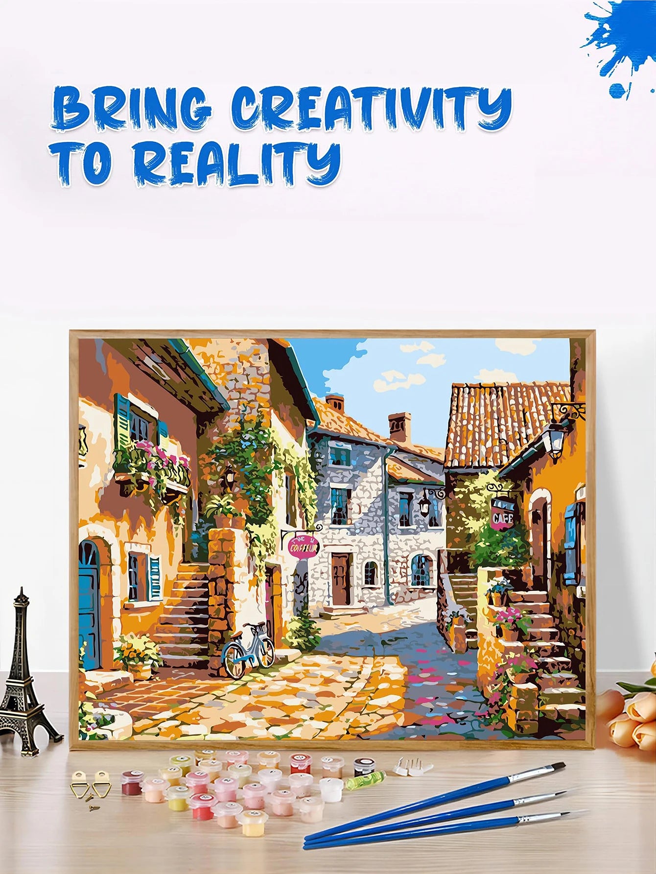 Paint by Numbers Kit for Adults，children，Beginner to Advanced NumberOil Paintin ，Home Decor ，DIY Art Scenery Oil Paintin 40X50CM