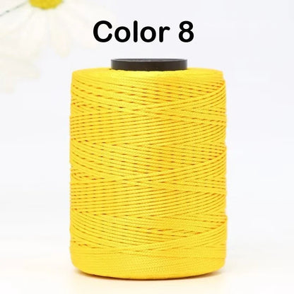100g/Roll 1mm 230 Meters Ice Silk Summer Crochet Yarn for DIY Knitting Bag Shoes Hat Hollow Polyester Rope Thread Handmade Craft