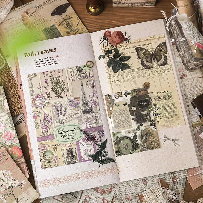 Vintage Series Scrapbooking 100Pcs/Pack Past Stories