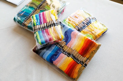 Mix Colors Embroidery Thread Cotton Sewing Skeins Craft Cross Stitch Floss Kit Line DIY Tools Make Bracelets