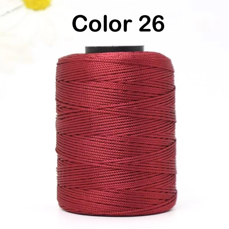 100g/Roll 1mm 230 Meters Ice Silk Summer Crochet Yarn for DIY Knitting Bag Shoes Hat Hollow Polyester Rope Thread Handmade Craft
