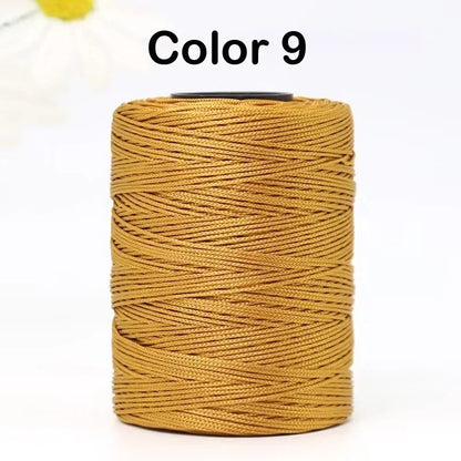 100g/Roll 1mm 230 Meters Ice Silk Summer Crochet Yarn for DIY Knitting Bag Shoes Hat Hollow Polyester Rope Thread Handmade Craft