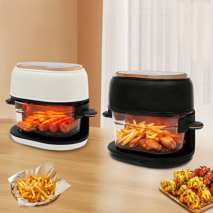 4L 1350W Multifunctional Touchscreen Air Fryer With Timer Function Adjustable Temperature for Frying and Baking Various Foods