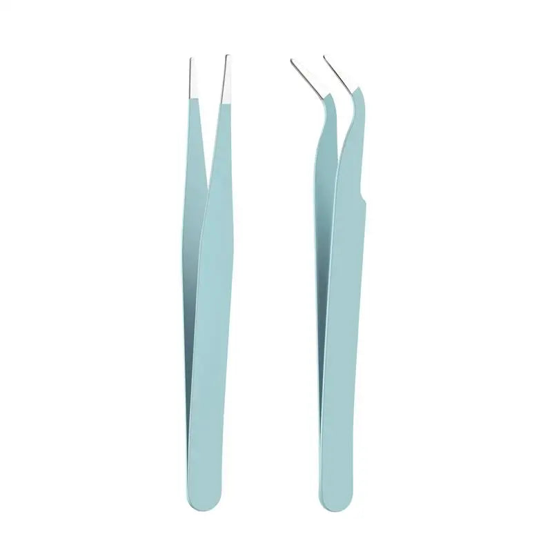 Stainless Steel Tweezers Scrapbook Sticker Tape Picking Straight Head Elbow Tweezers DIY Junk Journal Album Crafts Supplies