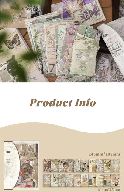 Vintage Series Scrapbooking 100Pcs/Pack Past Stories