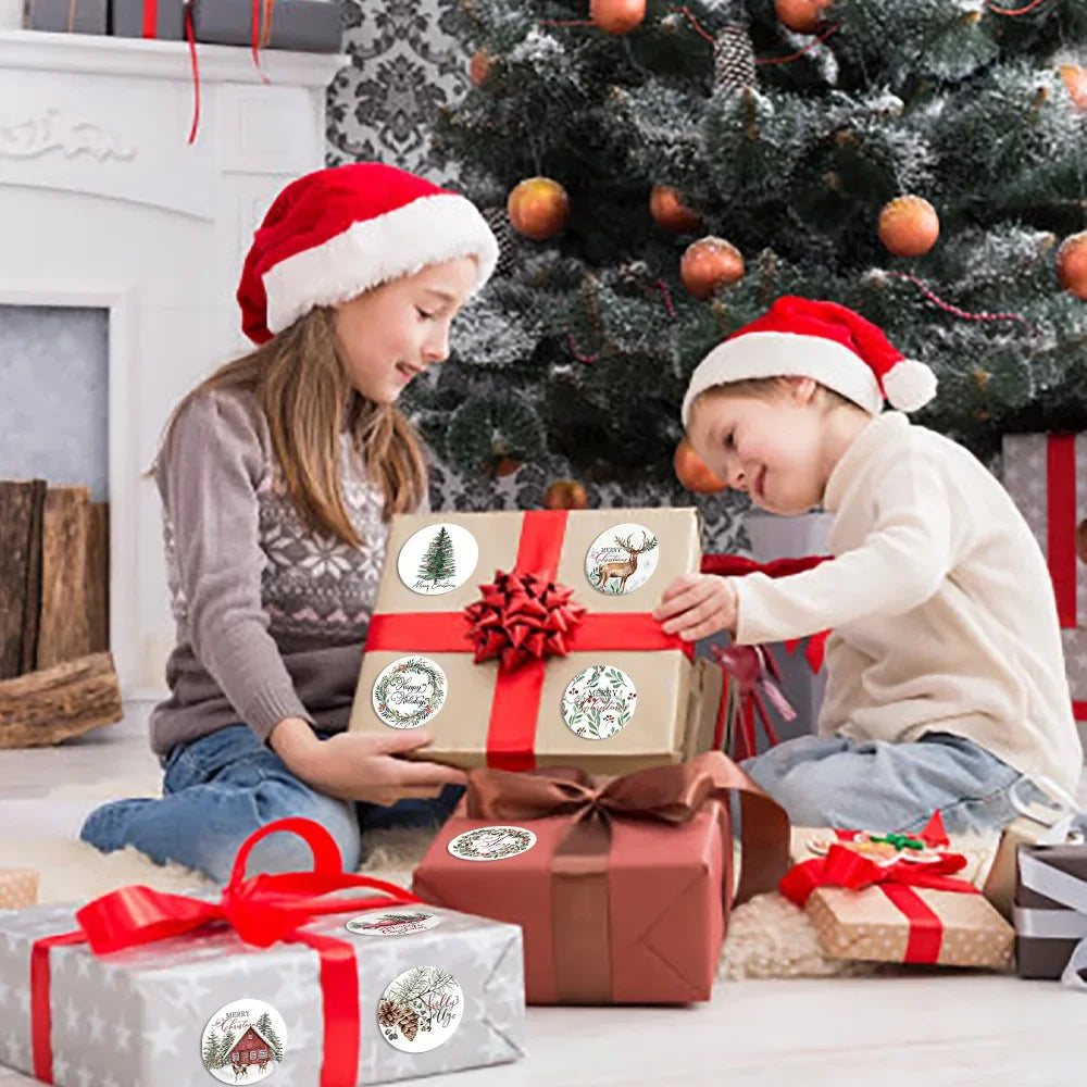 Christmas Stickers for Envelope 500pcs 1inch