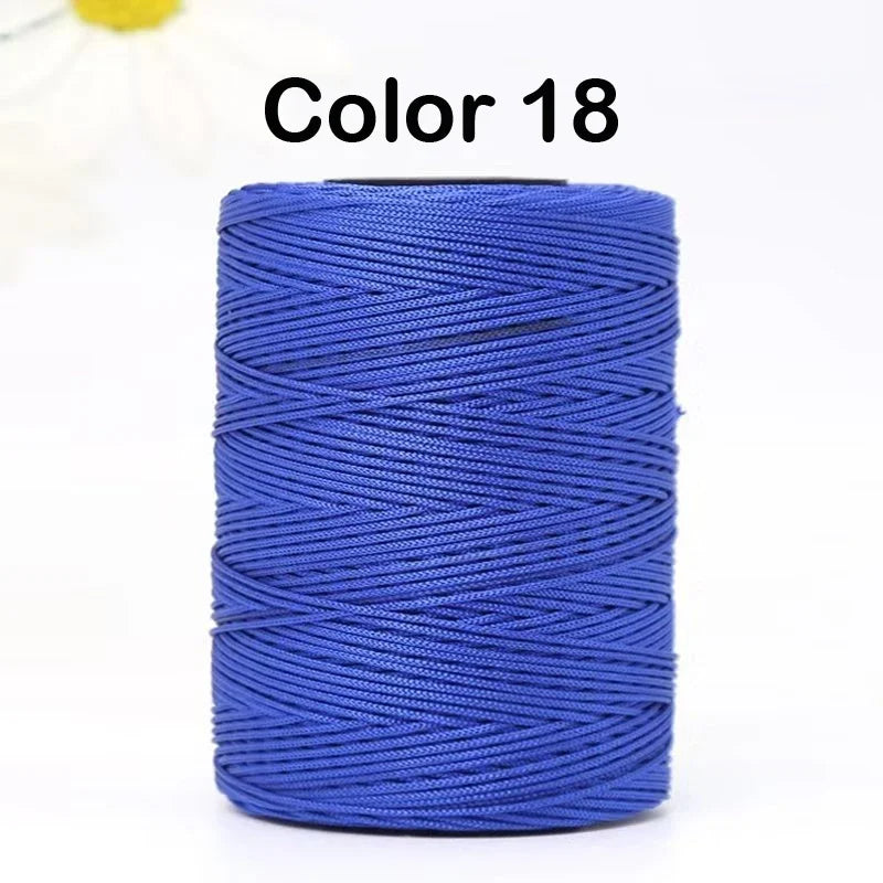 100g/Roll 1mm 230 Meters Ice Silk Summer Crochet Yarn for DIY Knitting Bag Shoes Hat Hollow Polyester Rope Thread Handmade Craft