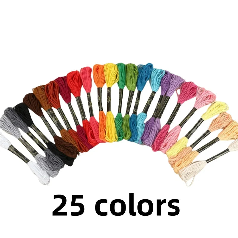 Mix Colors Embroidery Thread Cotton Sewing Skeins Craft Cross Stitch Floss Kit Line DIY Tools Make Bracelets
