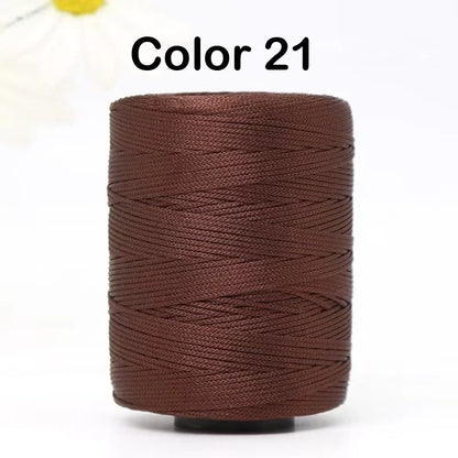 100g/Roll 1mm 230 Meters Ice Silk Summer Crochet Yarn for DIY Knitting Bag Shoes Hat Hollow Polyester Rope Thread Handmade Craft