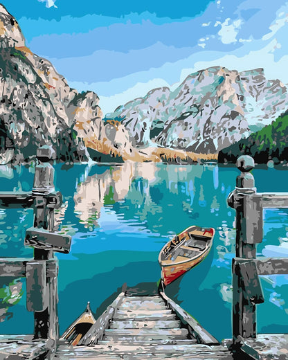 Paint by Numbers Kit for Adults，children，Beginner to Advanced NumberOil Paintin ，Home Decor ，DIY Art Scenery Oil Paintin 40X50CM