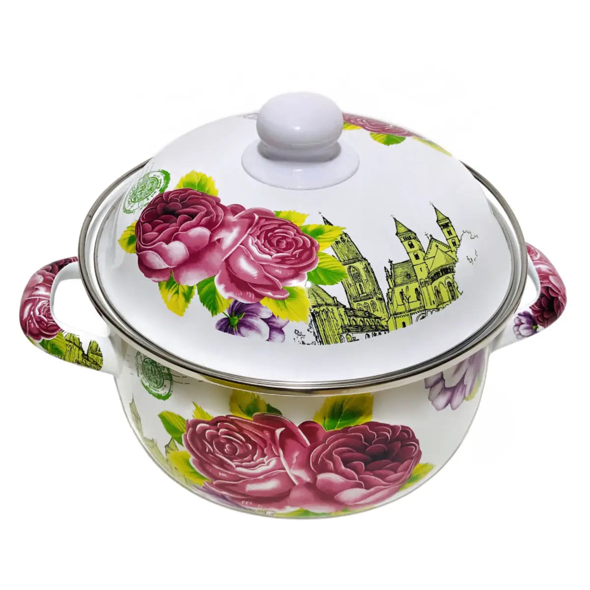 Enamel Pot Stewed Soup Noodles Hot Pot Household Goods Kitchen Cookware Thickened Large Capacity Stock Pot
