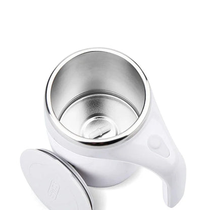 Automatic Mixing Cup Battery Portable Coffee Electric Mixing Stainless Steel Rotary Magn，