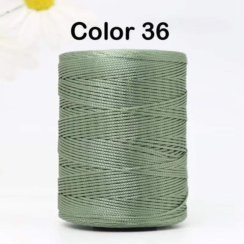 100g/Roll 1mm 230 Meters Ice Silk Summer Crochet Yarn for DIY Knitting Bag Shoes Hat Hollow Polyester Rope Thread Handmade Craft