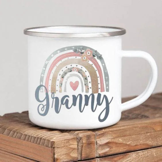 Mothers Day Gift For Grandmother  Worlds Best Grandma coffee mug Grandma drink enamel mugs Granny Grandmother Birthday Gifts