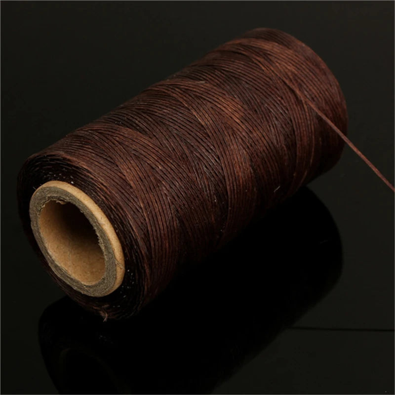 High Quality Durable 240 Meters 1mm 150D Leather Waxed Thread Cord for DIY Handicraft Tool Hand Stitching Thread