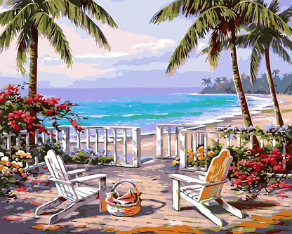 Paint by Numbers Kit for Adults，children，Beginner to Advanced NumberOil Paintin ，Home Decor ，DIY Art Scenery Oil Paintin 40X50CM