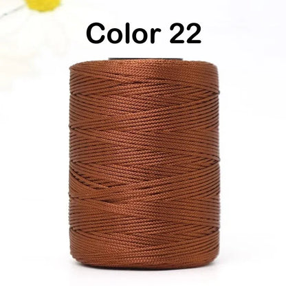100g/Roll 1mm 230 Meters Ice Silk Summer Crochet Yarn for DIY Knitting Bag Shoes Hat Hollow Polyester Rope Thread Handmade Craft