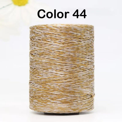 100g/Roll 1mm 230 Meters Ice Silk Summer Crochet Yarn for DIY Knitting Bag Shoes Hat Hollow Polyester Rope Thread Handmade Craft