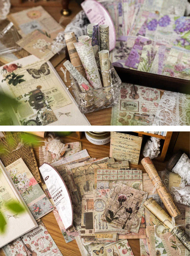 Vintage Series Scrapbooking 100Pcs/Pack Past Stories