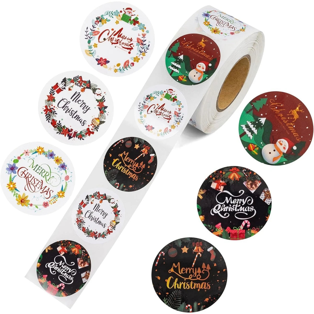 Christmas Stickers for Envelope 500pcs 1inch