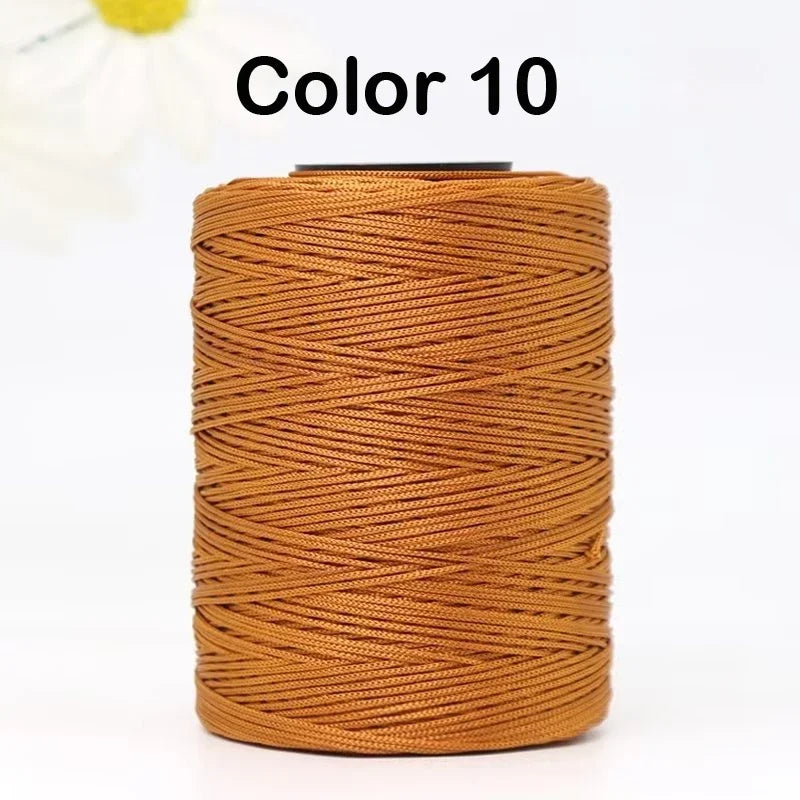 100g/Roll 1mm 230 Meters Ice Silk Summer Crochet Yarn for DIY Knitting Bag Shoes Hat Hollow Polyester Rope Thread Handmade Craft