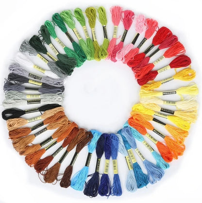 Mix Colors Embroidery Thread Cotton Sewing Skeins Craft Cross Stitch Floss Kit Line DIY Tools Make Bracelets