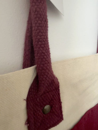 Röd Hej Toteväska För Shopping Och Daglig Användning